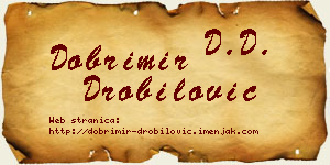 Dobrimir Drobilović vizit kartica